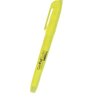 Yellow Pocket Highlighter with Antimicrobial Additive