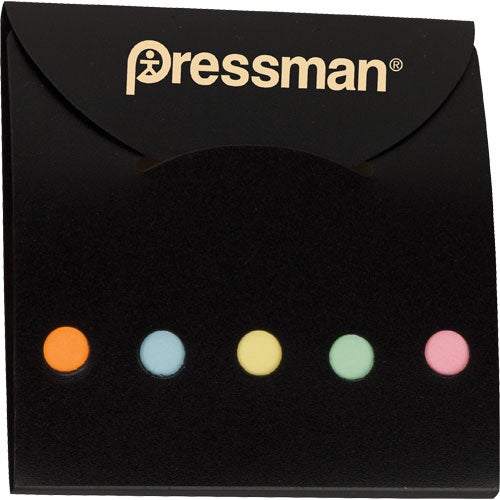 Logo Recycled Pocket Sticky Note Caddies - Promotional Pens Singapore - Gifts VV Available in 6 exciting item colors 客製 - Promotional Pens Singapore - Gifts VV Black Recycled Pocket Sticky Note Caddy
