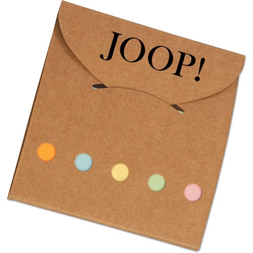 Logo Recycled Pocket Sticky Note Caddies - Promotional Pens Singapore - Gifts VV Available in 6 exciting item colors 客製 - Promotional Pens Singapore - Gifts VV Natural Recycled Pocket Sticky Note Caddy
