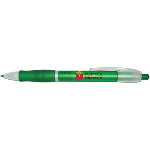 Green Pogo Retractable Ballpoint Pen
