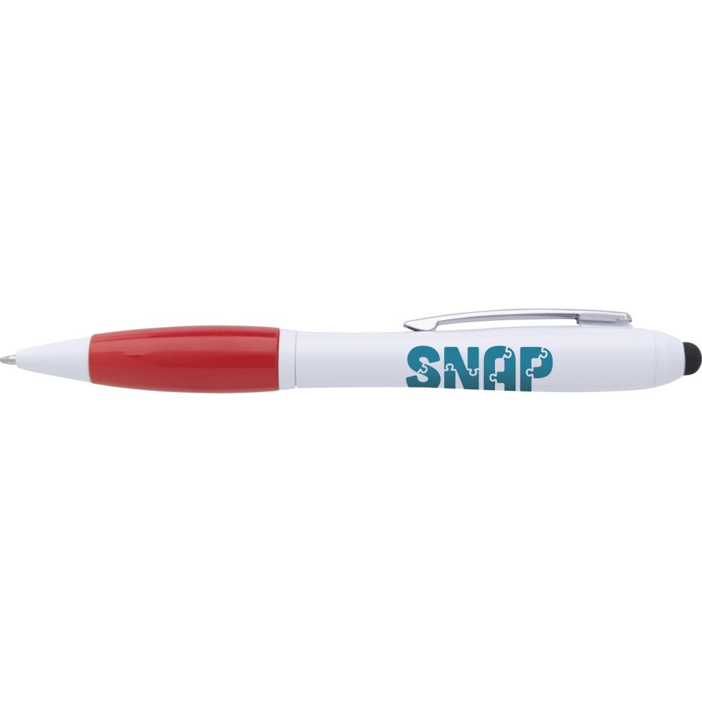 Advertising PrevaGuard Ion Stylus Pens - Promotional Pens Singapore - Gifts VV Free Setup 客製 - Promotional Pens Singapore - Gifts VV White / Red PrevaGuard Ion Stylus Pen