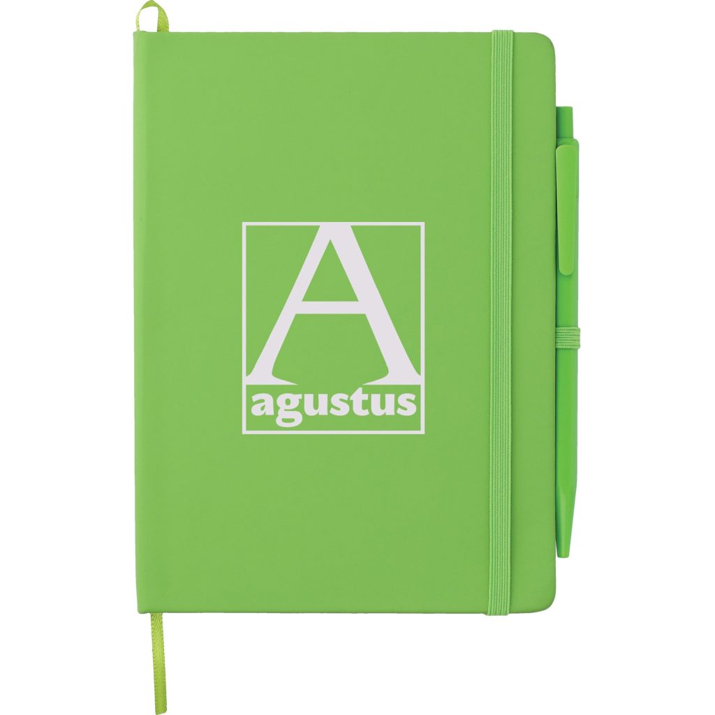 Customized Prime Notebooks with Pen - Promotional Pens Singapore - Gifts VV Available in 4 exciting item colors 客製 - Promotional Pens Singapore - Gifts VV Lime Green Prime Notebook with Pen