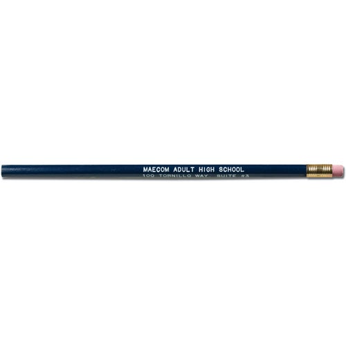 Printed Hex Pencils - Promotional Pens Singapore - Gifts VV Available in 8 amazing item colors 客製 - Promotional Pens Singapore - Gifts VV Navy Hex Pencil