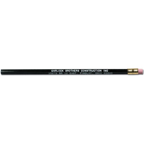 Printed Hex Pencils - Promotional Pens Singapore - Gifts VV Available in 8 amazing item colors 客製 - Promotional Pens Singapore - Gifts VV Black Hex Pencil