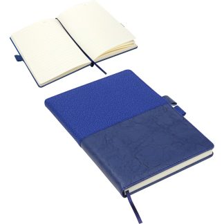 Blue Quarry Textured Journal with Interlocking Pen Closure