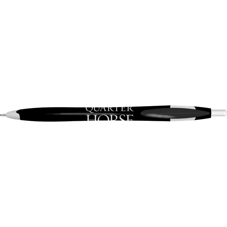 Black / White Quarter Ballpoint Pen