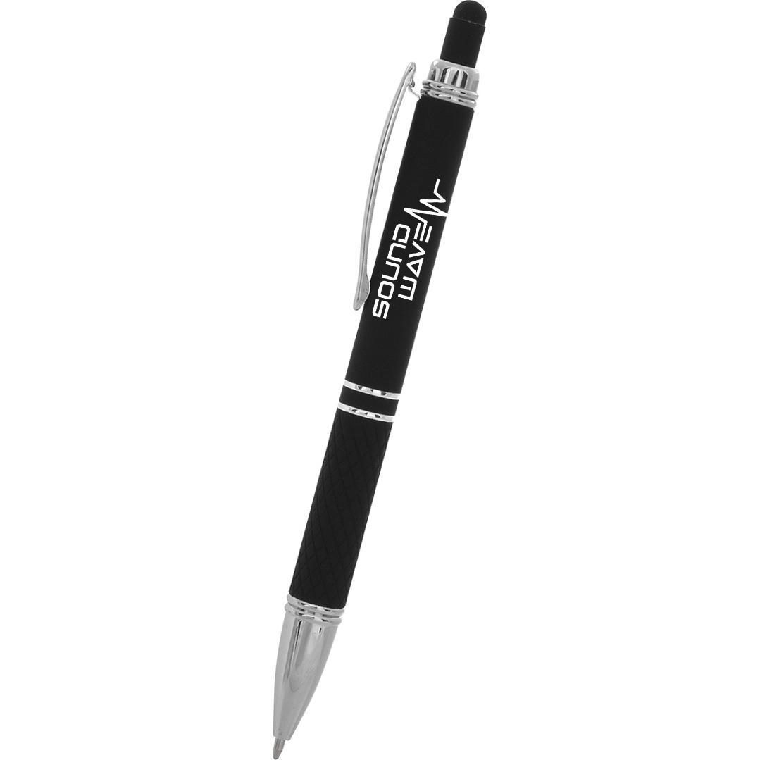 Giveaway Quilted Stylus Pens - Promotional Pens Singapore - Gifts VV Available in 9 exciting item colors 客製 - Promotional Pens Singapore - Gifts VV Black Quilted Stylus Pen