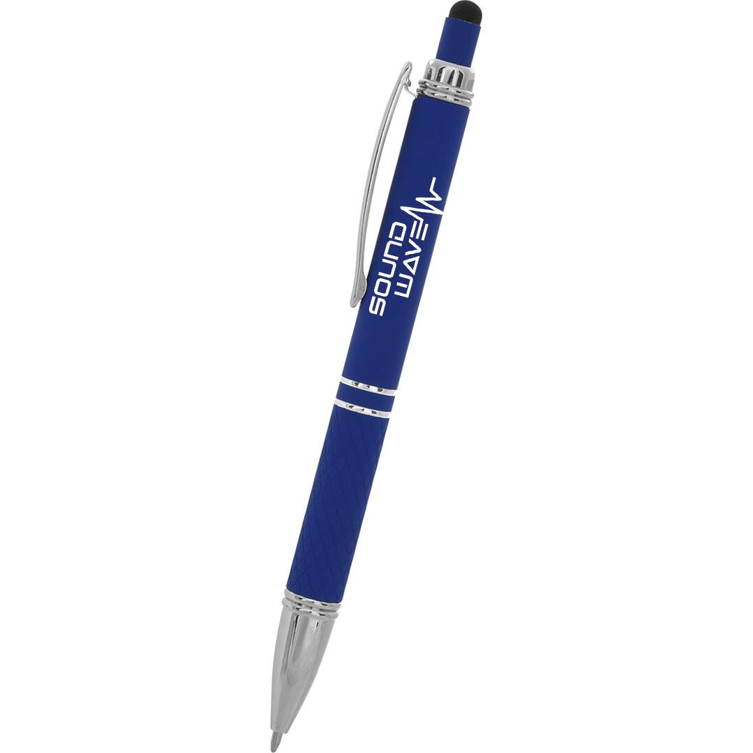 Giveaway Quilted Stylus Pens - Promotional Pens Singapore - Gifts VV Available in 9 exciting item colors 客製 - Promotional Pens Singapore - Gifts VV Blue Quilted Stylus Pen