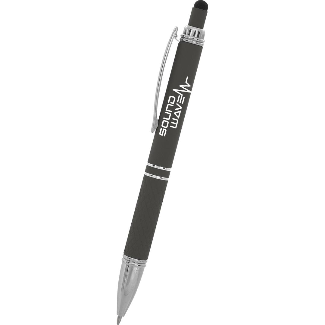 Giveaway Quilted Stylus Pens - Promotional Pens Singapore - Gifts VV Available in 9 exciting item colors 客製 - Promotional Pens Singapore - Gifts VV Gray Quilted Stylus Pen
