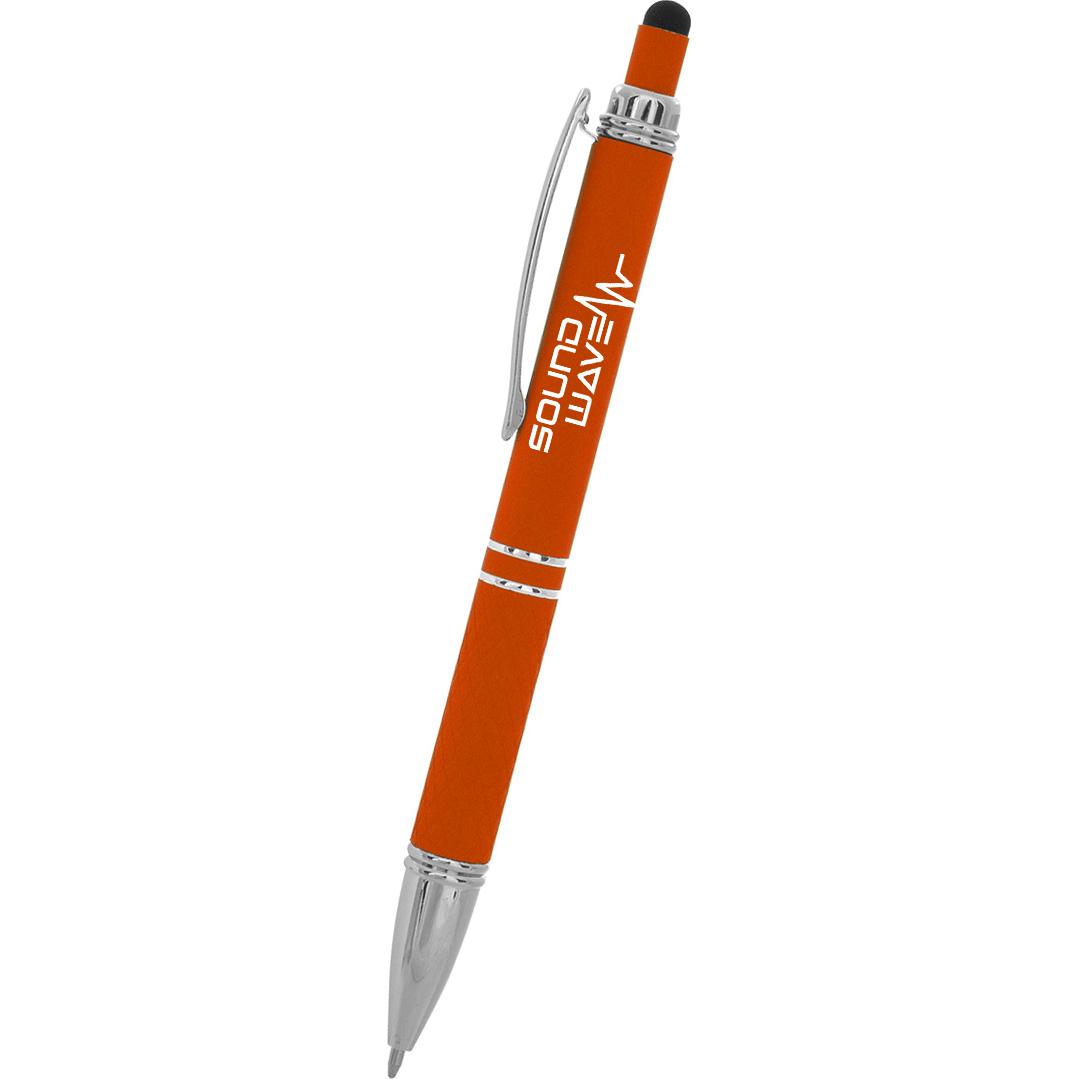 Giveaway Quilted Stylus Pens - Promotional Pens Singapore - Gifts VV Available in 9 exciting item colors 客製 - Promotional Pens Singapore - Gifts VV Orange Quilted Stylus Pen