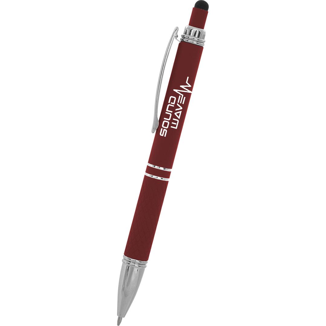 Giveaway Quilted Stylus Pens - Promotional Pens Singapore - Gifts VV Available in 9 exciting item colors 客製 - Promotional Pens Singapore - Gifts VV Red Quilted Stylus Pen
