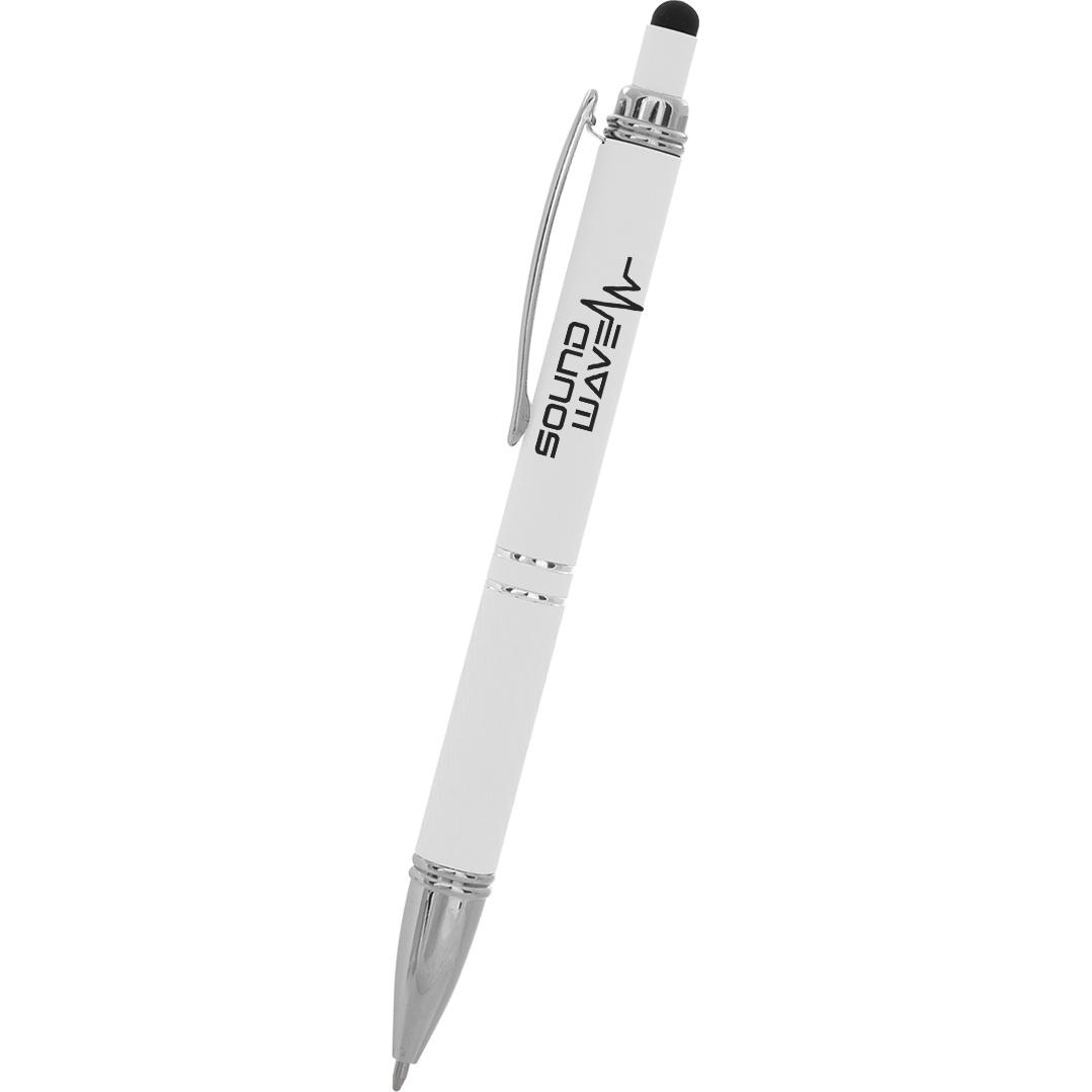Giveaway Quilted Stylus Pens - Promotional Pens Singapore - Gifts VV Available in 9 exciting item colors 客製 - Promotional Pens Singapore - Gifts VV White Quilted Stylus Pen