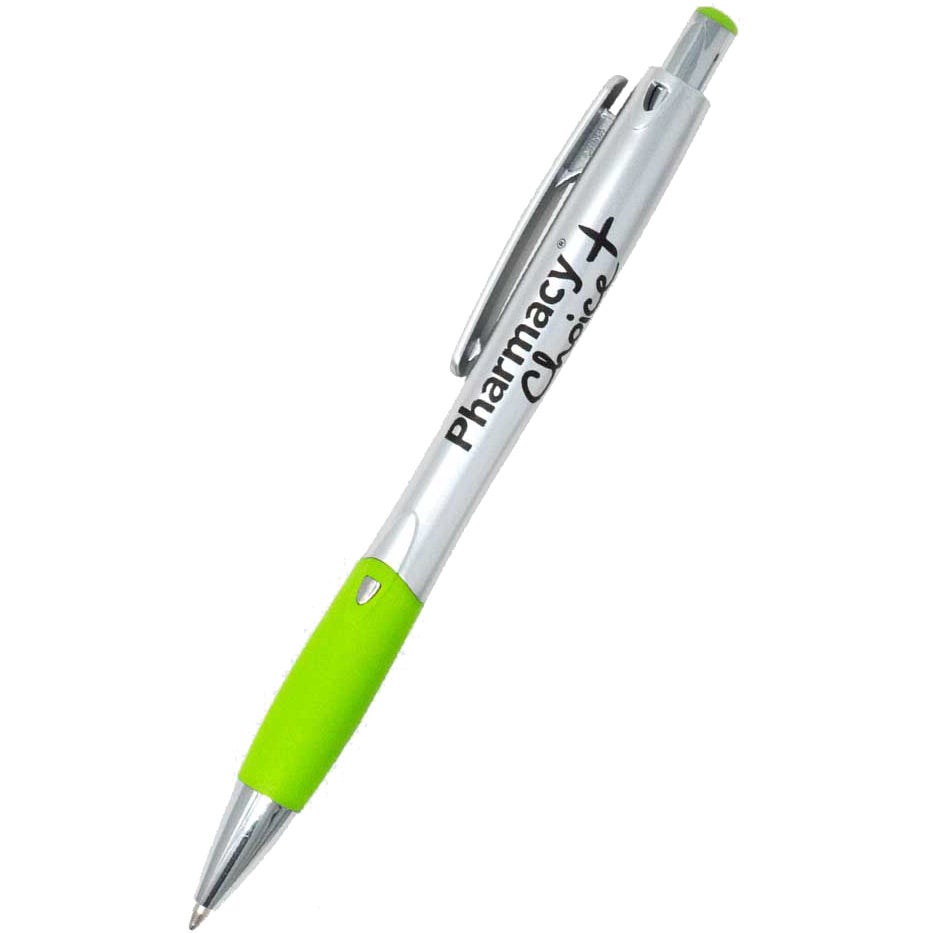 Silver / Lime Green Quippo Pen
