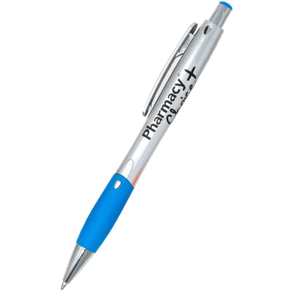 Silver / Sky Blue Quippo Pen