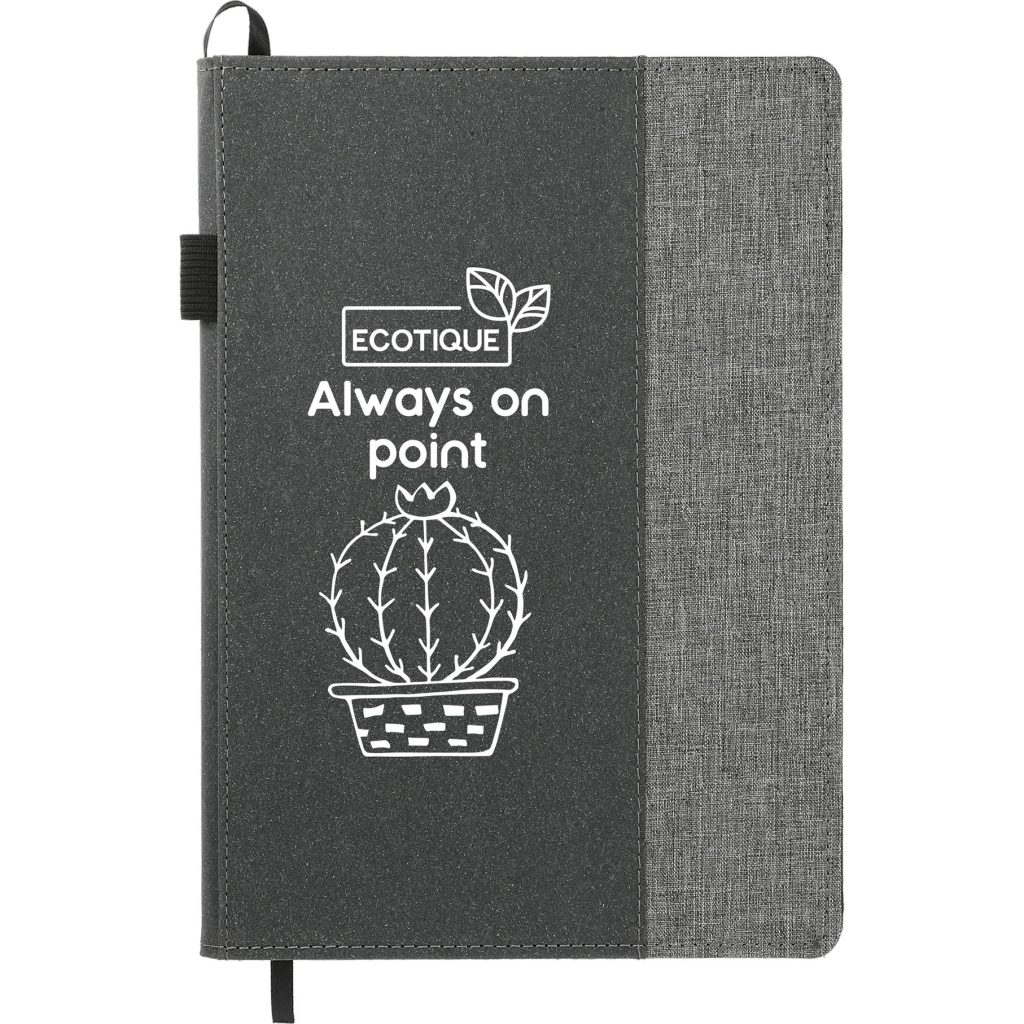 Advertising Reclaim RPET Refillable JournalBooks - Promotional Pens Singapore - Gifts VV Your design screen printed 客製 - Promotional Pens Singapore - Gifts VV Gray Reclaim RPET Refillable JournalBook