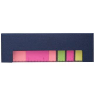 Navy Recycled Note, Flag and Ruler Set