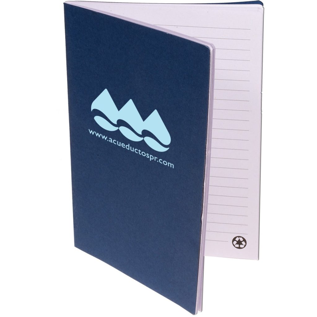 Promo Recycled Paper Notepads - Promotional Pens Singapore - Gifts VV Available in 5 amazing item colors 客製 - Promotional Pens Singapore - Gifts VV Blue Recycled Paper Notepad