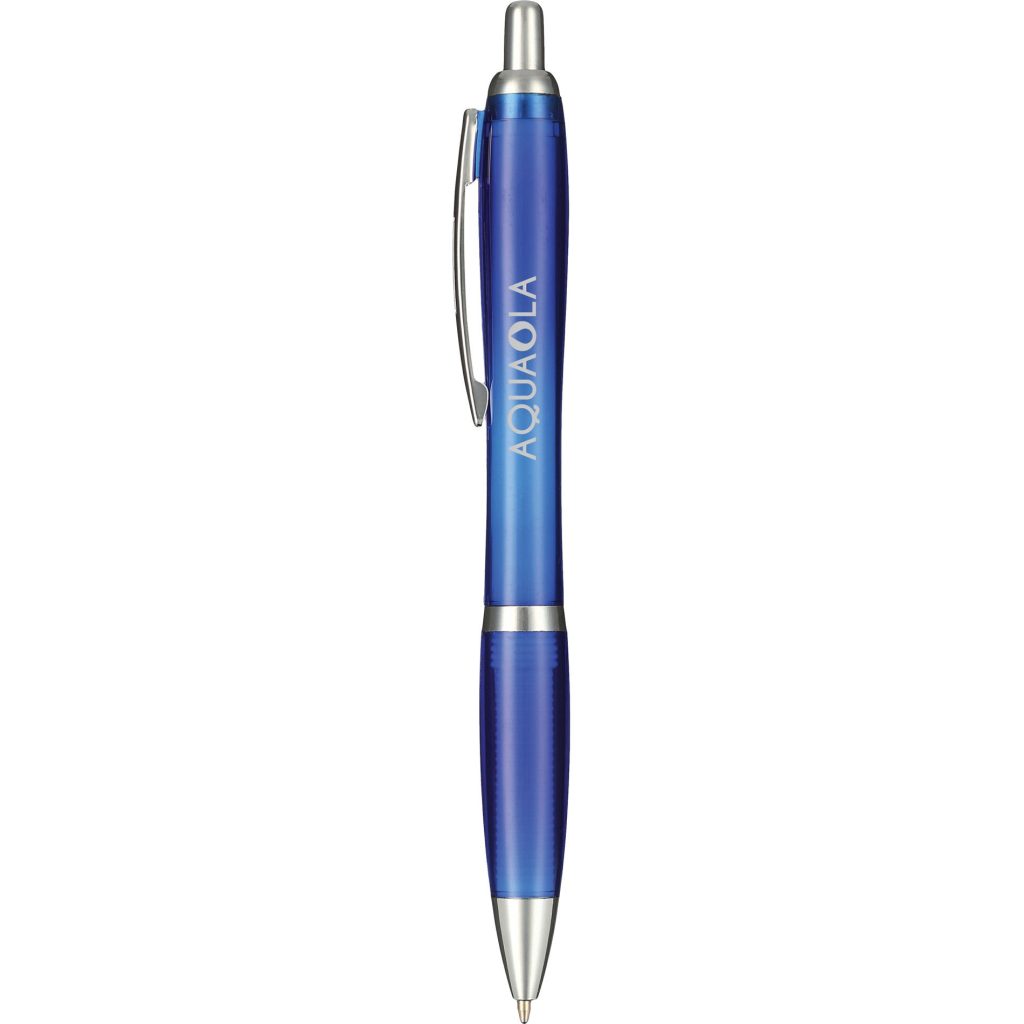 Logo Recycled PET Nash Ballpoint Pens - Promotional Pens Singapore - Gifts VV Available in 3 awesome item colors 客製 - Promotional Pens Singapore - Gifts VV Blue Recycled PET Nash Ballpoint Pen
