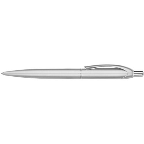 Silver Retrax Metallic Retractable Ballpoint Pen