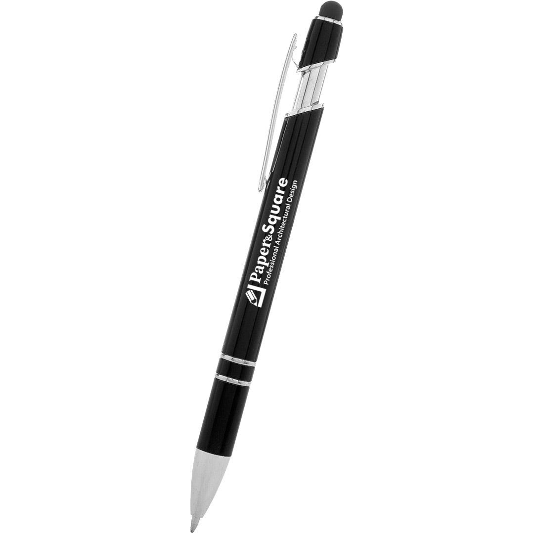 Marketing Rexton Incline Stylus Pens - Promotional Pens Singapore - Gifts VV Available in 5 exciting item colors 客製 - Promotional Pens Singapore - Gifts VV Metallic Black Rexton Incline Stylus Pen