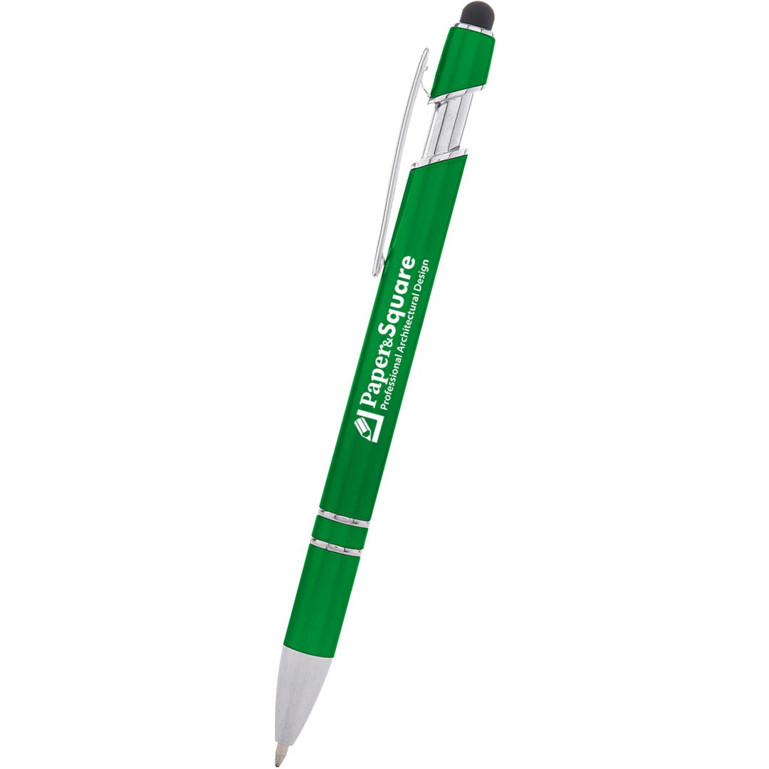 Marketing Rexton Incline Stylus Pens - Promotional Pens Singapore - Gifts VV Available in 5 exciting item colors 客製 - Promotional Pens Singapore - Gifts VV Metallic Green Rexton Incline Stylus Pen