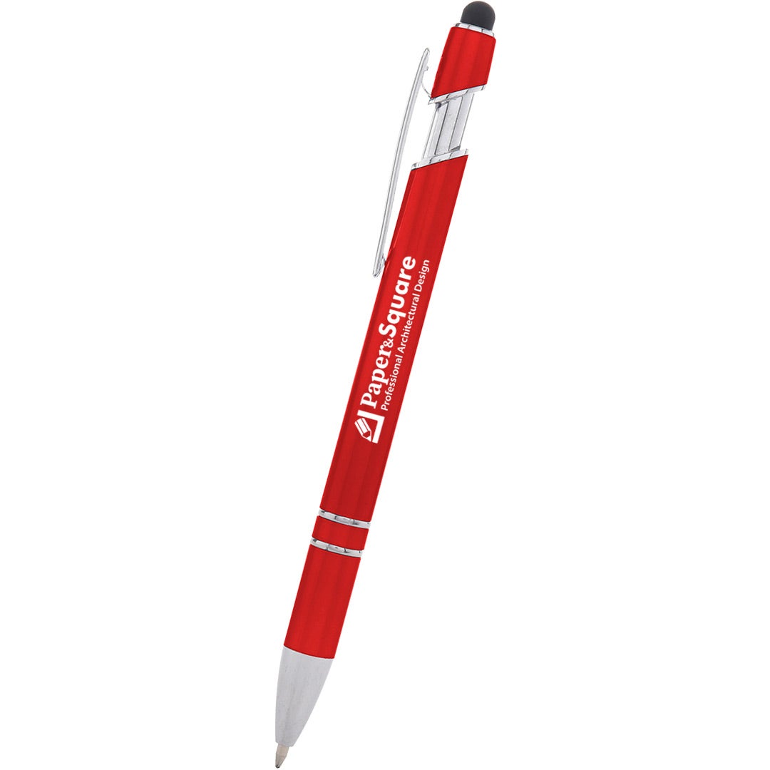 Marketing Rexton Incline Stylus Pens - Promotional Pens Singapore - Gifts VV Available in 5 exciting item colors 客製 - Promotional Pens Singapore - Gifts VV Metallic Red Rexton Incline Stylus Pen