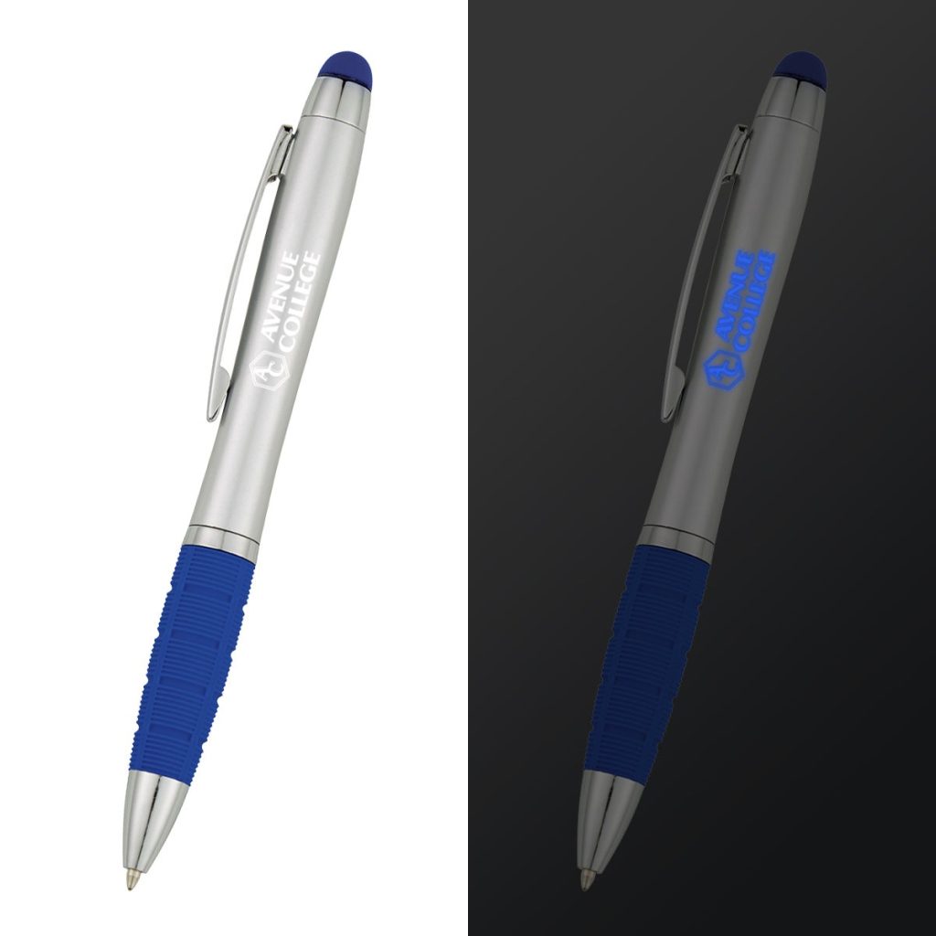 Silver / Blue Reyes Light Stylus Pen