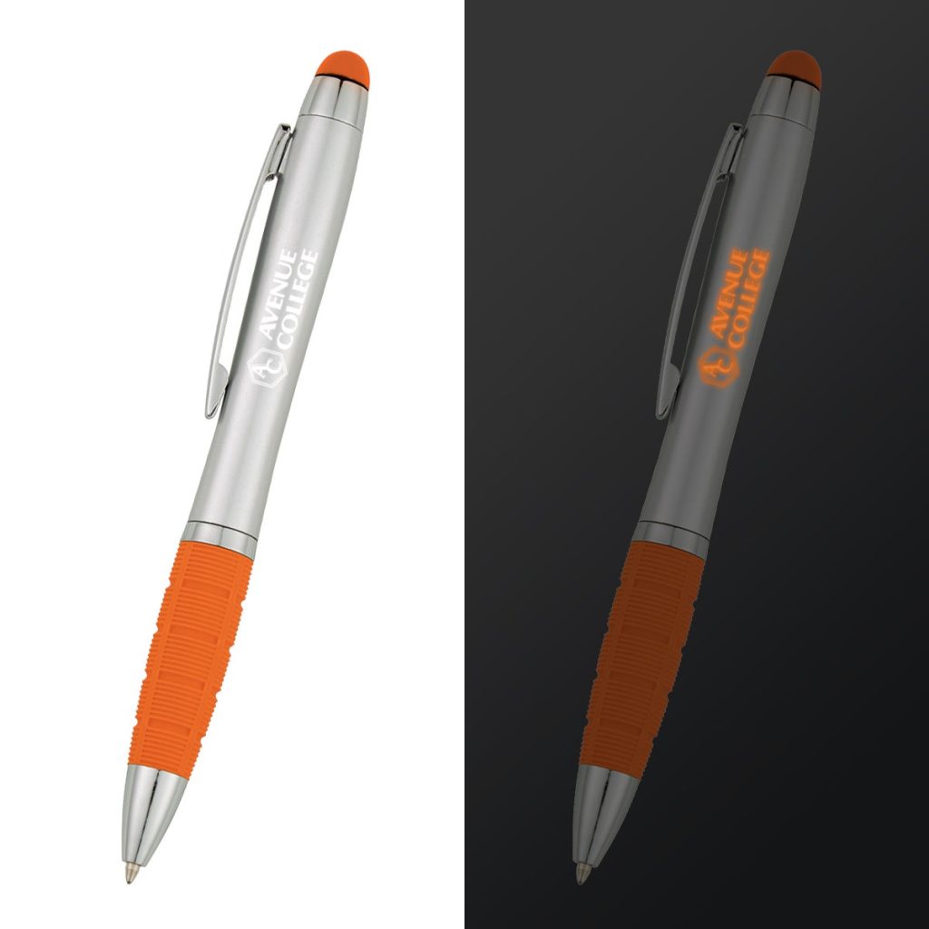 Silver / Orange Reyes Light Stylus Pen