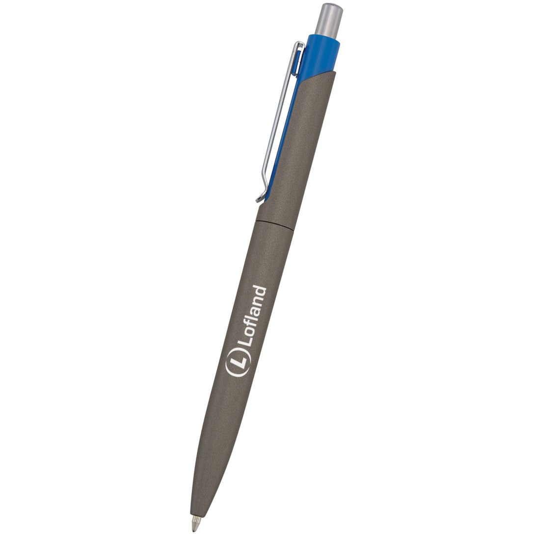 Logo Ria Sleek Write Pens - Promotional Pens Singapore - Gifts VV Available in 9 exciting item colors 客製 - Promotional Pens Singapore - Gifts VV Gunmetal / Blue Ria Sleek Write Pen