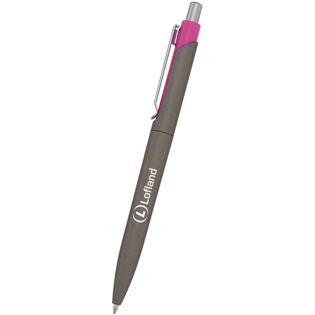 Logo Ria Sleek Write Pens - Promotional Pens Singapore - Gifts VV Available in 9 exciting item colors 客製 - Promotional Pens Singapore - Gifts VV Gunmetal / Pink Ria Sleek Write Pen