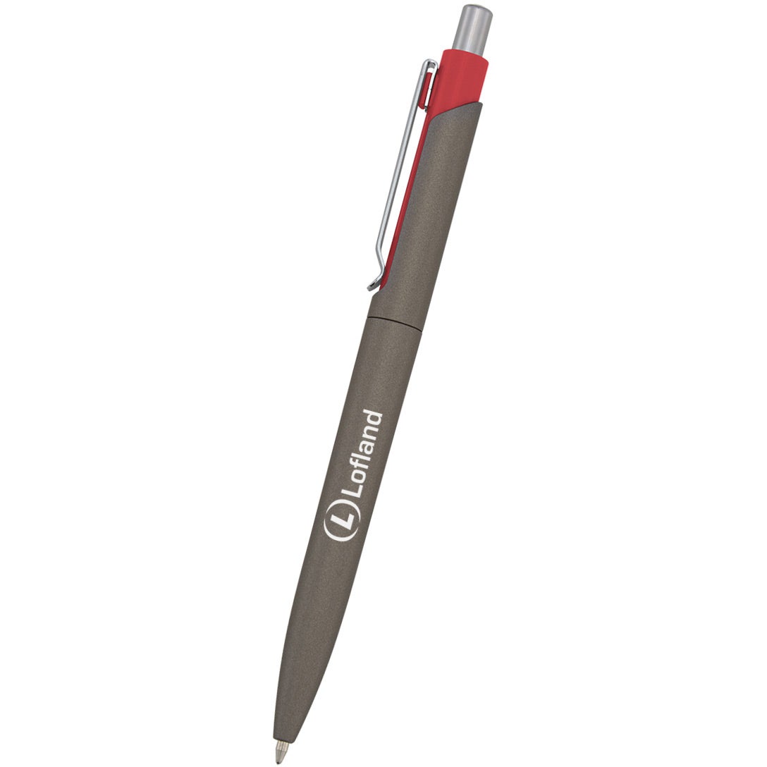 Logo Ria Sleek Write Pens - Promotional Pens Singapore - Gifts VV Available in 9 exciting item colors 客製 - Promotional Pens Singapore - Gifts VV Gunmetal / Red Ria Sleek Write Pen
