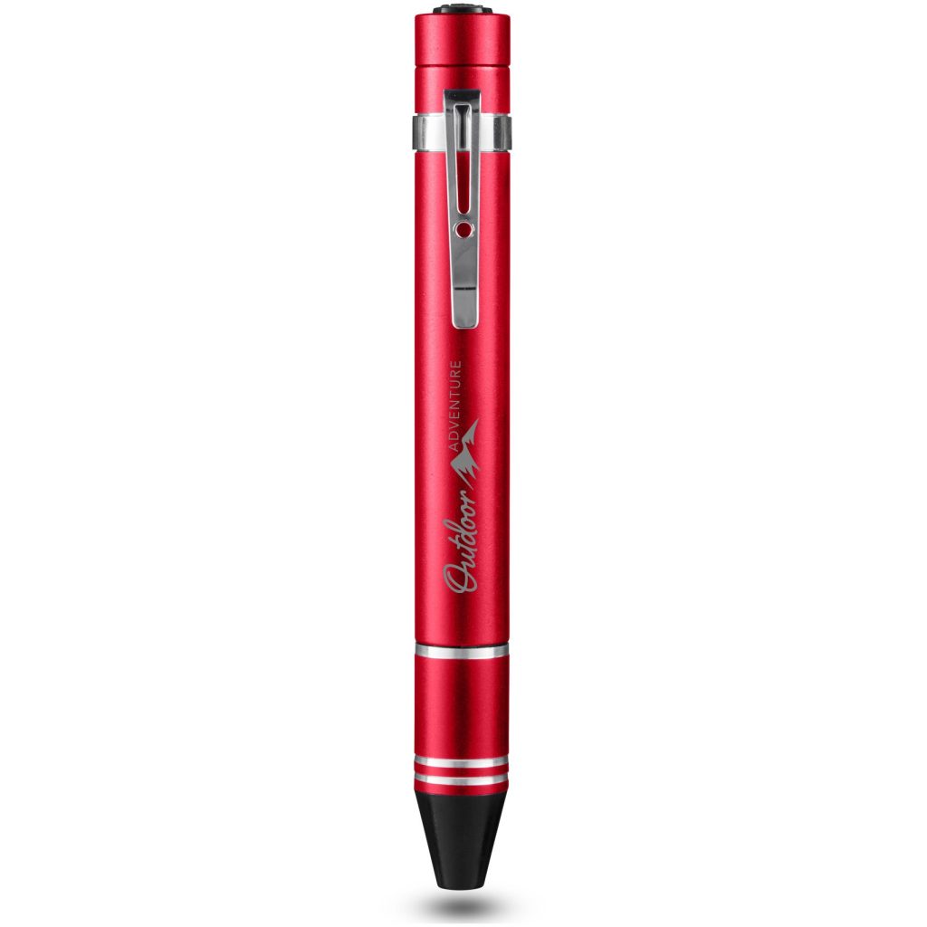 Giveaway Rigor COB Pen Style Tool Kits - Promotional Pens Singapore - Gifts VV Available in 4 awesome item colors 客製 - Promotional Pens Singapore - Gifts VV Red Rigor COB Pen Style Tool Kit