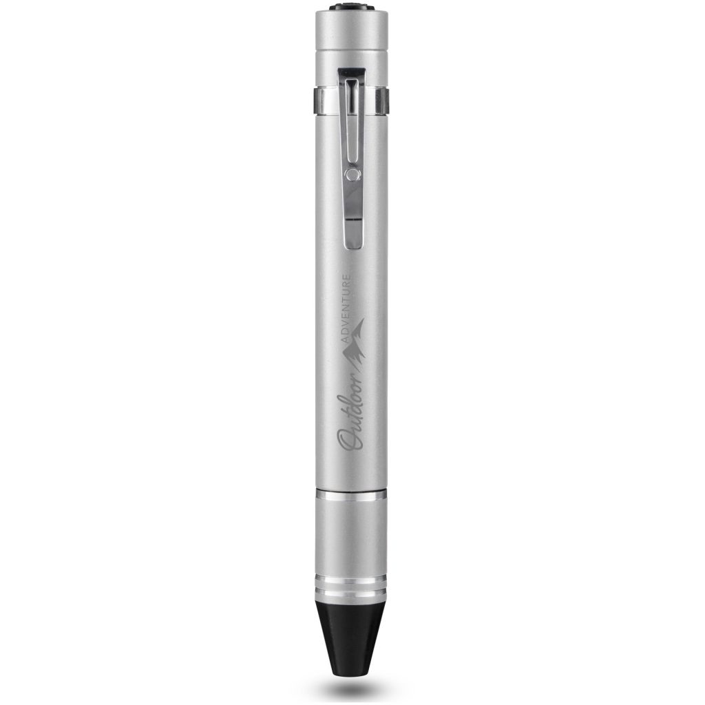 Giveaway Rigor COB Pen Style Tool Kits - Promotional Pens Singapore - Gifts VV Available in 4 awesome item colors 客製 - Promotional Pens Singapore - Gifts VV Silver Rigor COB Pen Style Tool Kit
