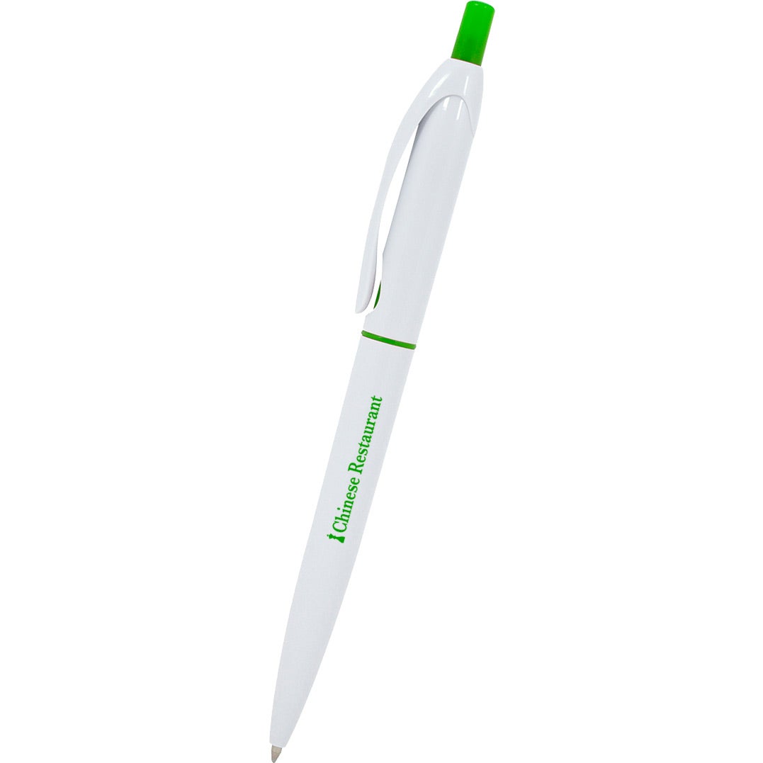 Giveaway Roswell Pens - Promotional Pens Singapore - Gifts VV Available in 8 amazing item colors 客製 - Promotional Pens Singapore - Gifts VV White / Lime Green Roswell Pen