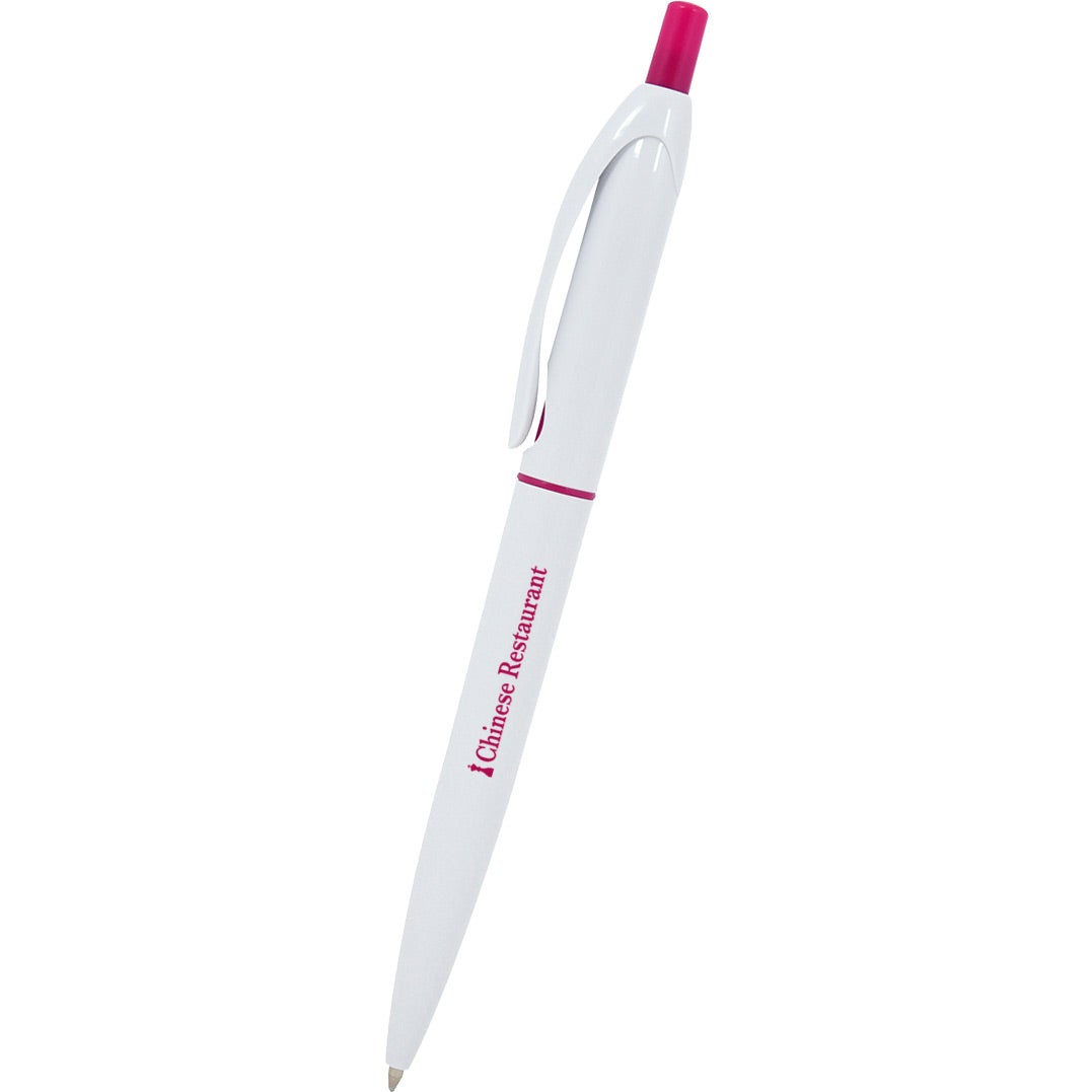 Giveaway Roswell Pens - Promotional Pens Singapore - Gifts VV Available in 8 amazing item colors 客製 - Promotional Pens Singapore - Gifts VV White / Pink Roswell Pen