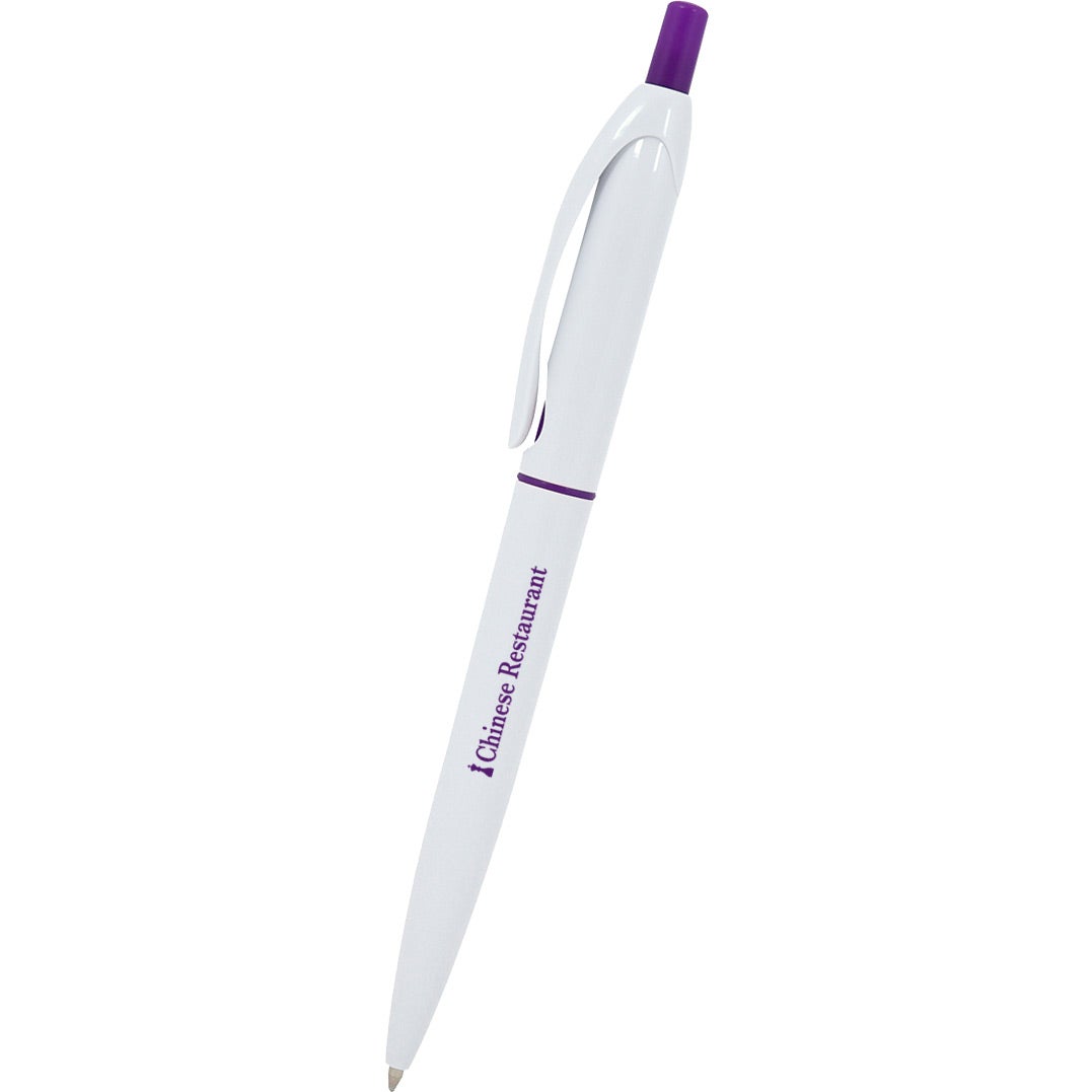 Giveaway Roswell Pens - Promotional Pens Singapore - Gifts VV Available in 8 amazing item colors 客製 - Promotional Pens Singapore - Gifts VV White / Purple Roswell Pen