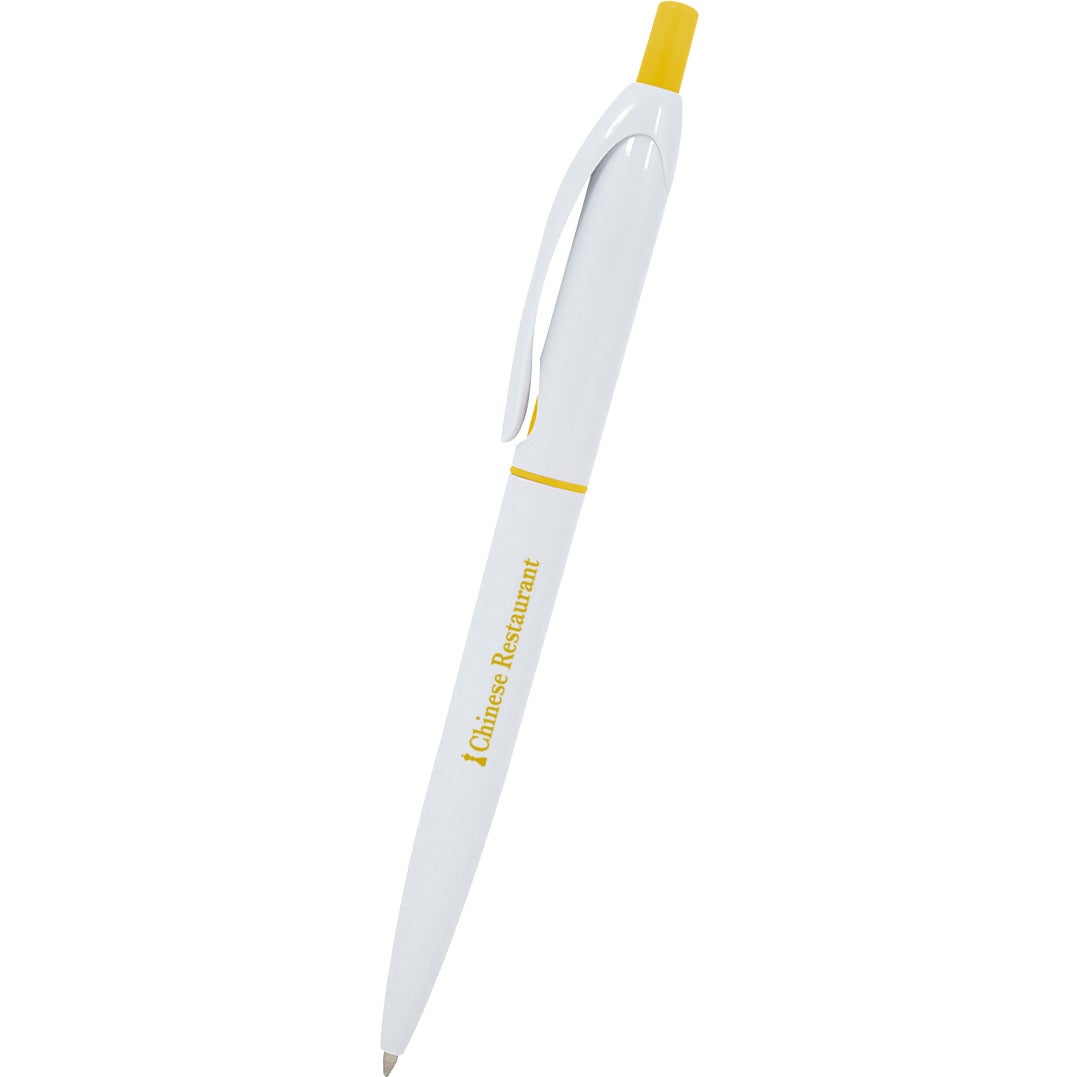 Giveaway Roswell Pens - Promotional Pens Singapore - Gifts VV Available in 8 amazing item colors 客製 - Promotional Pens Singapore - Gifts VV White / Yellow Roswell Pen