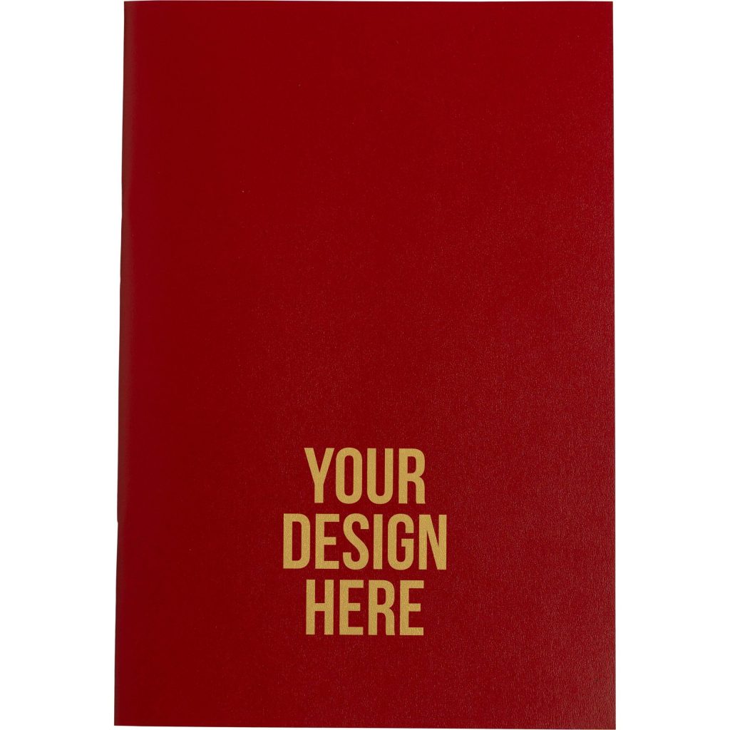 Logo Ruled Stitched To Cover Desk Planners - Promotional Pens Singapore - Gifts VV Available in 5 exciting item colors 客製 - Promotional Pens Singapore - Gifts VV Red Ruled Stitched To Cover Desk Planner