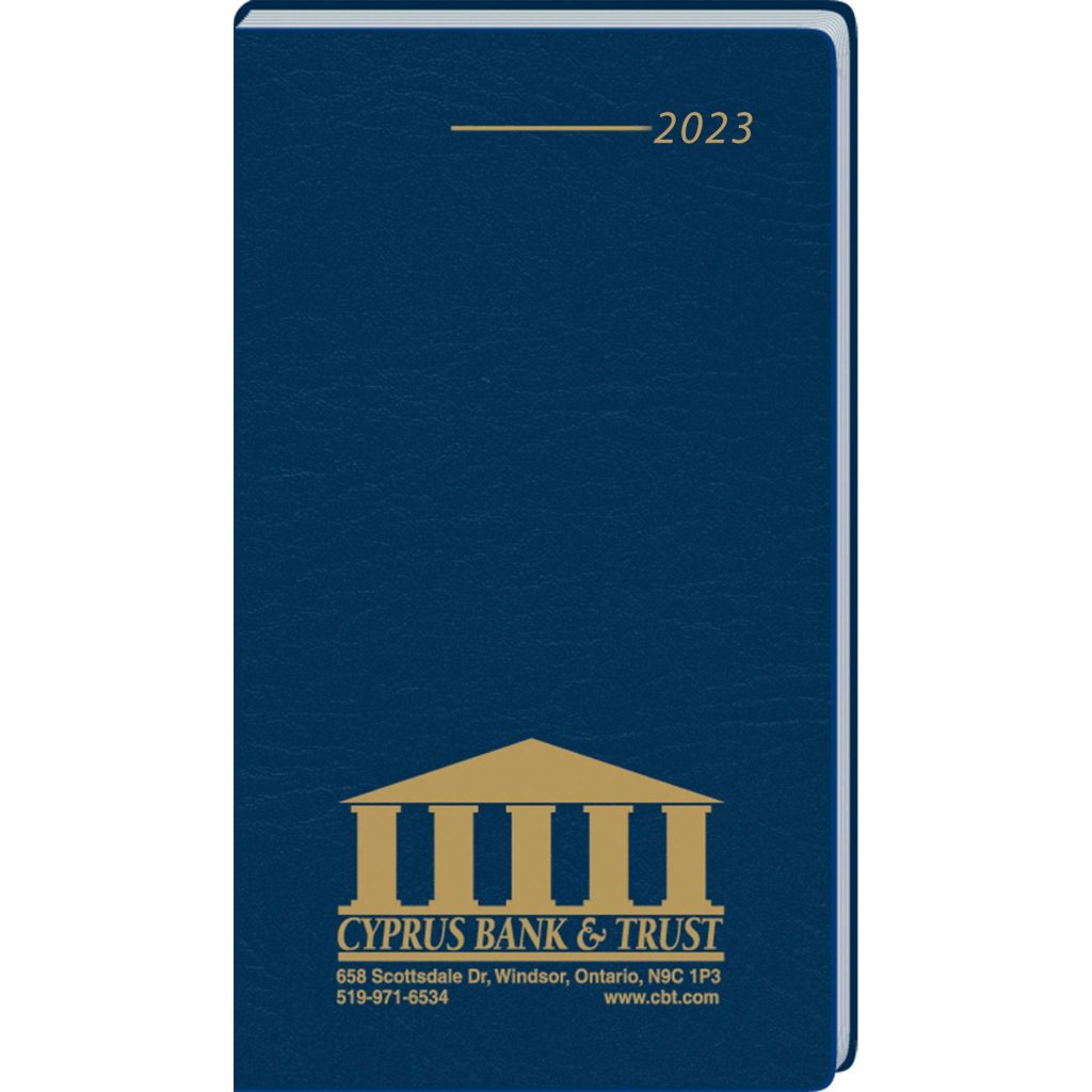 Giveaway Ruled Calendars in Vinyl Jacket - Promotional Pens Singapore - Gifts VV Available in 4 exciting item colors 客製 - Promotional Pens Singapore - Gifts VV Navy Ruled Calendar in Vinyl Jacket