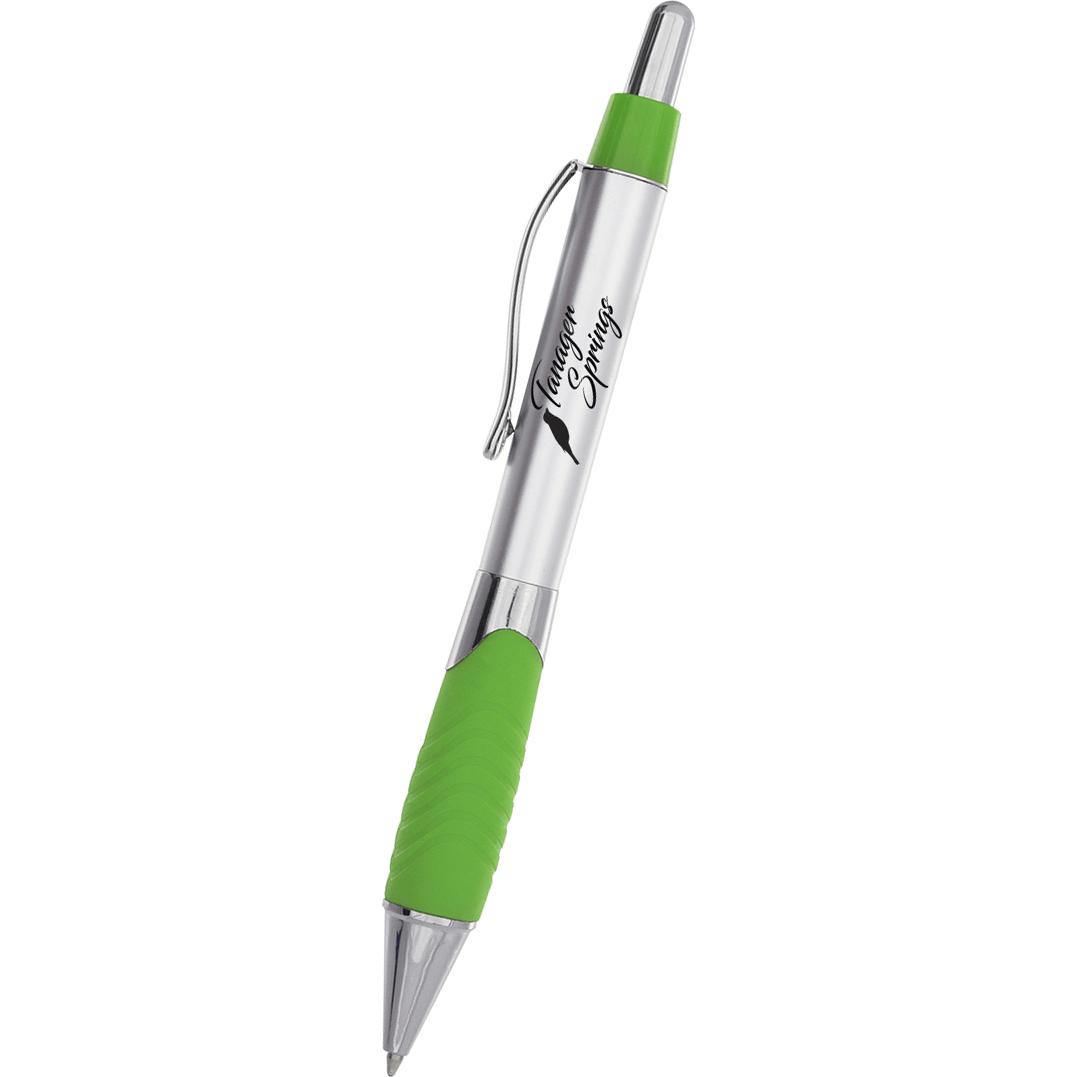 Marketing Ryker Pens - Promotional Pens Singapore - Gifts VV Available in 6 exciting item colors 客製 - Promotional Pens Singapore - Gifts VV Silver / Lime Ryker Pen