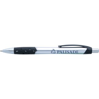 Silver / Black Sagan Grip Pen