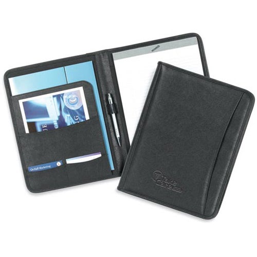 Advertising Santa Fe Pad Holders - Promotional Pens Singapore - Gifts VV Free decoration debossed 客製 - Promotional Pens Singapore - Gifts VV Black Santa Fe Pad Holder