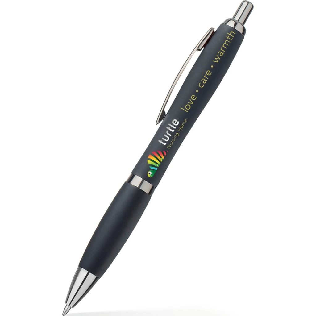 Marketing Satin Basset Pens - Promotional Pens Singapore - Gifts VV Free Shipping 客製 - Promotional Pens Singapore - Gifts VV Black Satin Basset Pen