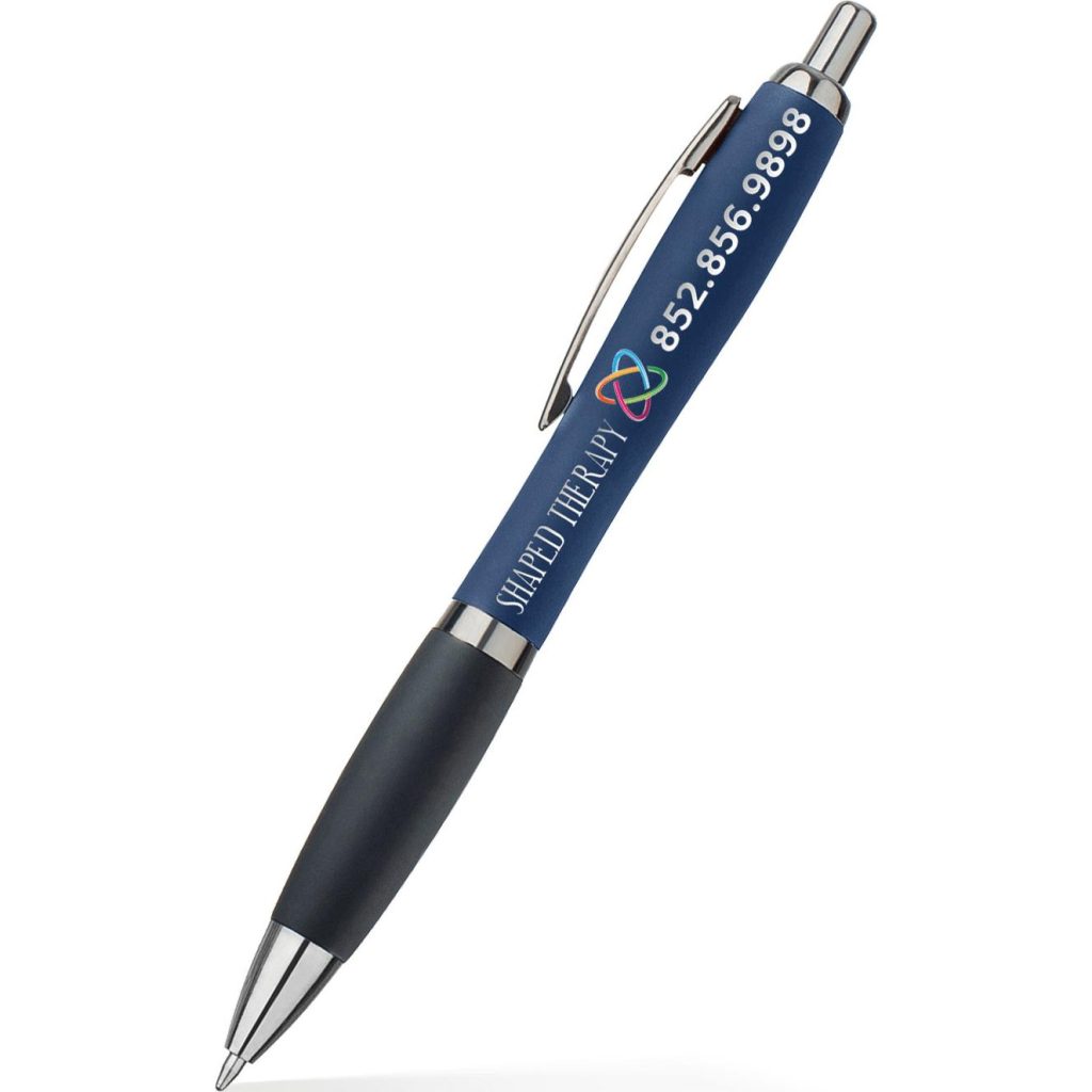 Marketing Satin Basset Pens - Promotional Pens Singapore - Gifts VV Free Shipping 客製 - Promotional Pens Singapore - Gifts VV Blue Satin Basset Pen