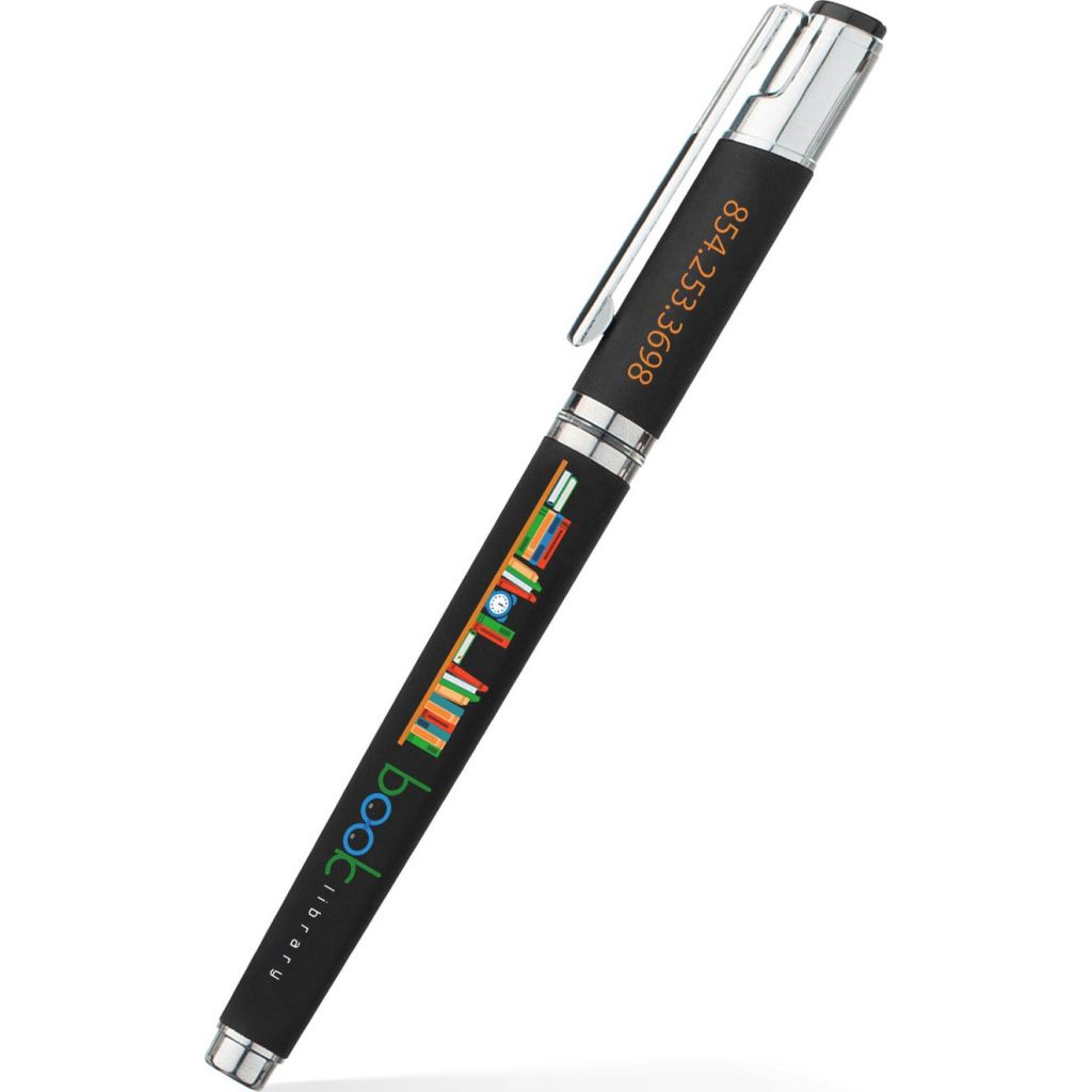 Promotional Satin Earl Gel Pens - Promotional Pens Singapore - Gifts VV Free Shipping 客製 - Promotional Pens Singapore - Gifts VV Black Satin Earl Gel Pen