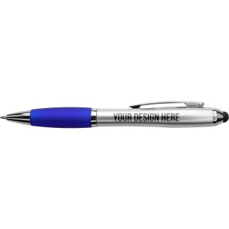 Satin Silver / Blue Satin Stylus Pen