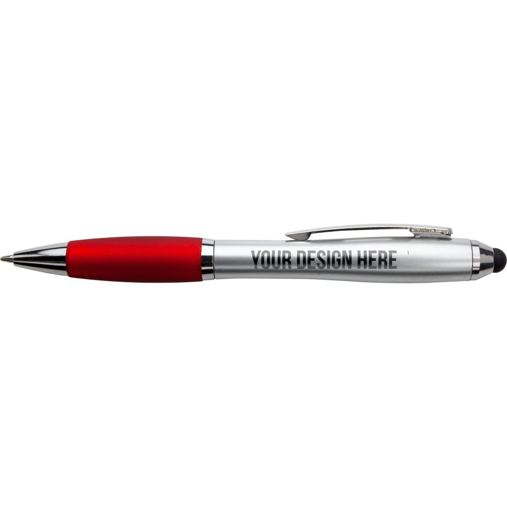 Satin Silver / Red Satin Stylus Pen
