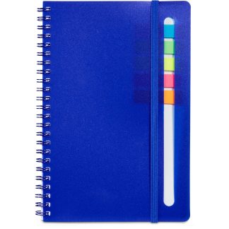 Reflex Blue Semester Notebook with Sticky Flags