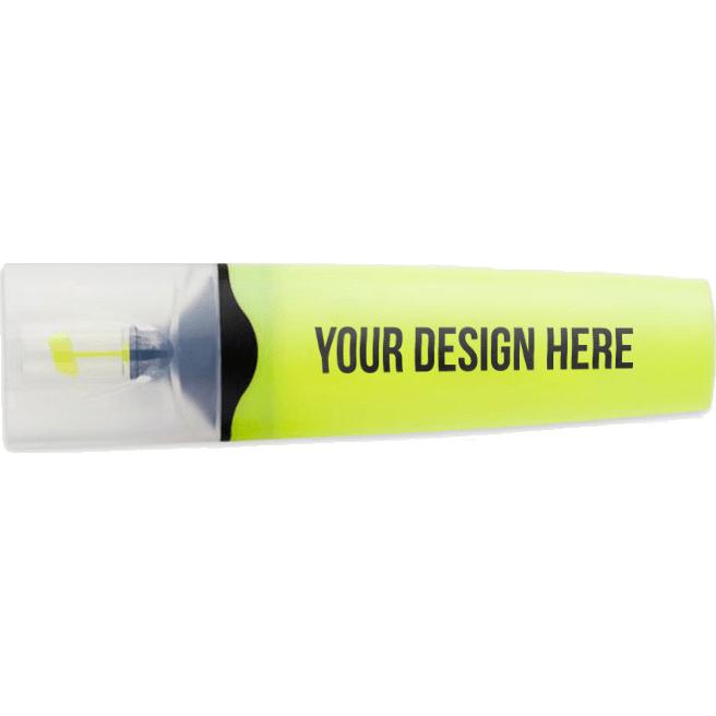 Imprinted Sharpie Clear View Highlighters - Promotional Pens Singapore - Gifts VV Free Setup 客製 - Promotional Pens Singapore - Gifts VV Fluorescent Yellow Sharpie Clear View Highlighter