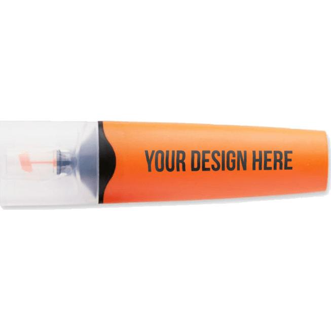 Imprinted Sharpie Clear View Highlighters - Promotional Pens Singapore - Gifts VV Free Setup 客製 - Promotional Pens Singapore - Gifts VV Fluorescent Orange Sharpie Clear View Highlighter